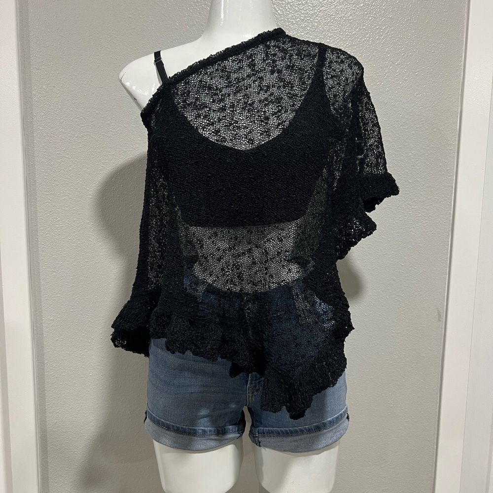 Black Sheer Women's Top